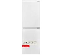 SHARP SJ-BE240M1XS-EN Integrated 50/50 Fridge Freezer - Sliding Hinge, White