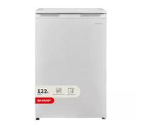 Sharp SJ-UE080M4W-EN Undercounter Fridge, with Icebox 48 cm, White