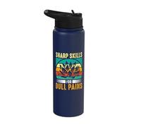 Sharp Skills for Dull Pains - Acupuncture Acupuncturist Stainless Steel Insulated Water Bottle