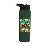 Sharp Skills for Dull Pains - Acupuncture Acupuncturist Stainless Steel Insulated Water Bottle