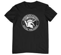 Sharp Skinheads Against Racial Prejudice T-Shirt (Gildan Branded Various Sizes and Colours) (Medium, Black T-Shirt with White Print)