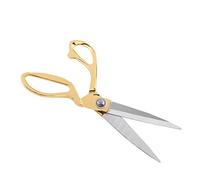 Sharp Tailor Scissors, Gold Stainless Steel Sewing Scissors Classic Cloth Tailor Shears Multipurpose Fabric Craft Cutting for Sewing, Crafts, Home Kitchen Office