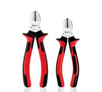 Sharp-tec 3 Pcs Micro Wire Cutters Set, 5-Inches Flush Cutter with Anti-Slip Handle, Professional Diagonal Cutting Pliers for DIY, Household, Workshop