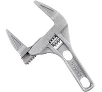 Sharp-tec Adjustable Spanner 8-inch/200mm, Stubby Slim Thin Plumbers Wrench, Opening 6-68mm Wide Jaw Adjustable Spanner for Basin Waste Under Sink, Plumbing Hand Tool
