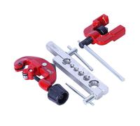 Sharp-Tec Professional Flaring Tool Set, 6-15mm Tubing Sizes, Copper, Aluminum, Magnesium, Soft Steel, Pipe Fittings, Heat-Treated Steel, Durable