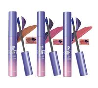 Sharp-Tip Peel-Off Lip Liner & Lip Gloss Set - Smudge-Proof & Waterproof, Long-Lasting Matte Tint Stain Pen for Women Girls - Non-Sticky Hydrating Glitter Glaze with Bold Color (3PCS-B)