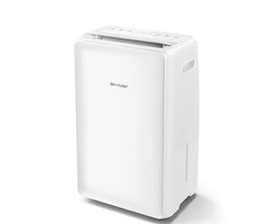 SHARP UD-P16U-W Portable Dehumidifier 16L in White - Compact & Easy to Use, with a Sl esign & Digital White LED Control Panel, Helps Reduce Allergies & Increase Home Comfort
