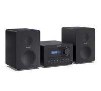 SHARP XL-B514(BK) Hi-Fi Micro System, FM Radio, Bluetooth 5.0, CD Player | 20W RMS stereo system with USB MP3 playback, 3.5mm AUX input, headphone jack, 9 EQ presets and remote control.