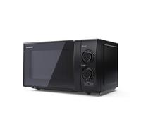 SHARP YC-GS01U-B Compact 20 Litre 700W Manual control Microwave, 6 power levels, defrost function, LED cavity light - Black