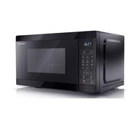 SHARP YC-MG02U-B Compact 20 Litre 800W Digital Microwave with 1000W Grill- Black, New