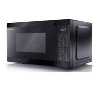SHARP YC-MG02U-B Compact 20 Litre 800W Digital Microwave with 1000W Grill, 11 power levels, ECO Mode, defrost function, LED cavity light - Black