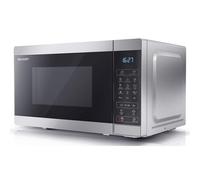 SHARP YC-MG02U-S Compact 20 Litre 800W Digital Microwave with 1000W Gr