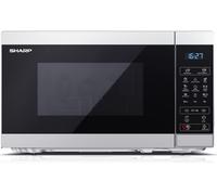 Sharp YC-MG02U-S microwave Black, Silver Grill microwave Countertop 20 L 800 W