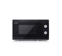 SHARP YC-MS01U-B Compact 20 Litre 800W Manual control Microwave, 5 power levels, defrost function, LED cavity light - Black