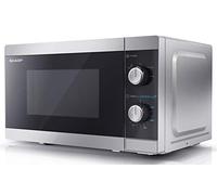 Sharp YC-MS01U-S microwave Black, Silver Solo microwave Countertop 20 L 800 W
