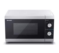SHARP YC-MS01U-S Compact 20 Litre 800W Manual control Microwave, 5 power levels, defrost function, LED cavity light - Silver
