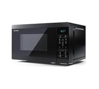 Sharp Black 800W 20 Litre Capacity Microwave with 11 Power Levels - YC-MS02U-B
