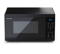 Sharp YC MS02U B Solo Microwave Oven in Black 20L 800W
