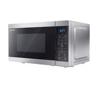 Sharp YC-MS02U-S 20L 800W Solo Microwave Eco-Mode, 11 Power Levels, Silver