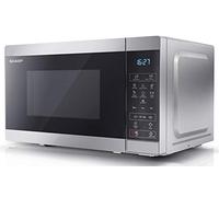 Sharp YC-MS02U-S Silver 800W with 11 Power Levels & 8 Preset Cooking Options