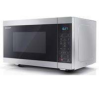 SHARP YC-MS252AU-S 25 Litre 900W Digital Microwave, 11 power levels, ECO Mode, defrost function, LED cavity light - Silver