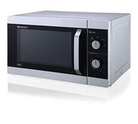 SHARP YC-MS31U-S 23 Litre 900W Manual control Microwave, 5 power levels, defrost function, LED cavity light - Silver