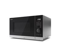 SHARP YC-PG254AU-S 25 Litre 900W Digital Microwave with 1000W Grill, 10 power levels, ECO Mode, defrost function, LED cavity light - Silver