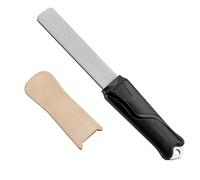 SHARPAL 127N Dual-Grit (Coarse 325 / Extra Fine 1200) Diamond Sharpening Stone with Leather Strop, Tool Sharpener for Knife, Axe, Lawn Mower Blade, Garden Shears, Chisels, Spade and All Blade Edge