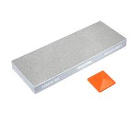SHARPAL 168H Large 8" x 3" Dual-Grit Diamond Sharpening Stone - Coarse 325 & Extra-Fine 1000 Grit Monocrystalline Diamond Whetstone, Professional Knife Sharpener with Anti-Slip Pad and Angle Guide