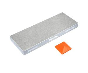 SHARPAL 168H Large 8" x 3" Dual-Grit Diamond Sharpening Stone - Coarse 325 & Extra-Fine 1000 Grit Monocrystalline Diamond Whetstone, Professional Knife Sharpener with Anti-Slip Pad and Angle Guide