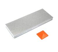 SHARPAL 169H Large 8" x 3" Dual-Grit Diamond Sharpening Stone - Extra-Coarse 220 & Fine 600 Grit Monocrystalline Diamond Whetstone, Professional Knife Sharpener with Anti-Slip Pad and Angle Guide