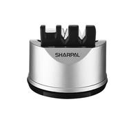 SHARPAL 191H Kitchen Chef Knife and Scissors Sharpener for Straight and Serrated Knives, 3-Stage Knife Sharpening Tool Helps Repair and Restore Blades