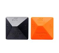 Sharpal 196N Angle Pyramid Sharpening Stone Angle Guide | 2-Pack ( Anti-slip Rubber Pad Base+Magnetic Base ), 4 Universal Angles-14°, 17°, 20°, 25°