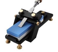 Sharpener, Chisel Sharpening Kit Fixed Angle Sharpener Whetstone Set Polished Stone Grinding Frame Chisel Sharpening Jig Sharpening Trainer