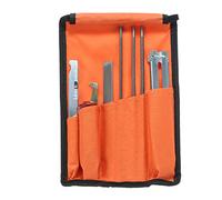 Sharpener File Kit with Wood Handle Depth Gauge and Tool Pouch - Includes 5 32 3 16 7 Inch Files for Sharpening Blades Portable Chain All Chainsaws