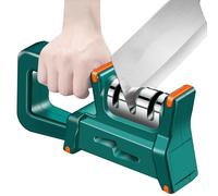 Sharpening Stone, Sharpener - 4 in 1 Kitchen Sharpener for Kitchen Knives Quick Sharpening Tool Holder for Sharpening Machines