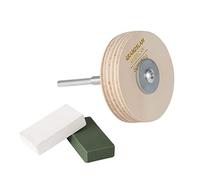 Sharpening Wheel Stropping 3" Wheel Leather Wheel Honing Wheel Leather Polishing Wheel Knife Sharpening Wheel Kit Leather Stropping Buffing Wheel Leather Strop Wheel