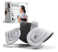 SHARPER IMAGE Heated Neck & Shoulder Aromatherapy Wrap, Lavender Scented Hot & Cold Therapy, Weighted Muscle Pain & Stress Relief, Luxurious Soft Plush, Adjustable Fit, Relaxation & Self-Care