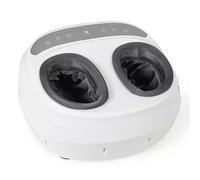 Sharper Image Shiatsu Relax Luxe Foot Massager - Multi-Zone Compression Therapy for Heels, Arches & Balls, 3 Modes, Intensity Levels & Timer Settings, Ultra-Soft Padding Foot Massager with Heat