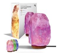 Sharper Image Colour Changing Salt Lamp - Small Salt Crystal Lamp with Antimicrobial Properties, USB Powered LED Lamp, Bedside, Himalayan Salt Lamps for Relaxation & Ambient Mood Lighting