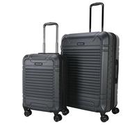 Sharper Image Commando Luggage Collection, Woodland Grey, 2-Piece Set, Expandable 8-Wheel Spinner Carry on and Large Checked Luggage Set