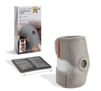 Sharper Image Compression Wrap with Removable Hot & Cold Gel Pack, Easy Adjust Straps, Multi-Area Design for Use on Elbows, Knees, Back, Stomach & More, Enhanced Pain Relief & Recovery Post-Workout