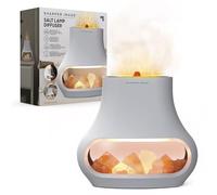 Sharper Image Himalayan Salt Lamp Diffuser - Aroma Lamp with Real Salt Crystals, 10 Hour Runtime - Dual Light Modes, Auto Shut-Off & 5 fl oz Capacity