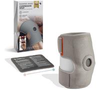 Sharper Image Compression Wrap with Removable Hot & Cold Gel Pack, Easy Adjust Straps, Multi-Area Design for Use on Elbows, Knees, Back, Stomach & More, Enhanced Pain Relief & Recovery Post-Workout