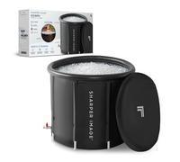 Sharper Image Ice Bath - Ice Plunge Tub with Protective Lid - Soaking Bath | Folding, Portable Cold Plunge, Revitalising Cold Water Therapy Tub, Workout Recovery, Stress Reduction, Full Body Immersion