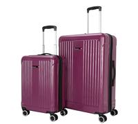 Sharper Image Shukra Luggage Collection, Purple Potion, 2-Piece Set, Expandable 8-Wheel Spinner Carry on and Large Checked Luggage Set