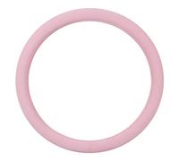 Sharper Image Ultra Soft Comfy Leather Grip Steering Wheel Cover - Universal Size 14.5 15 15.5 Inch (Soft Leather - Baby Pink)