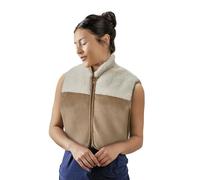 Sharper Image Weighted Comfort Heated Vest Luxe - Electric Heat Up Body Warmer for Weighted Relaxation, Body Warmers with Adjustable Fit & Plush, Soft Fabric, Rechargeable Heated Gilet for Men & Women