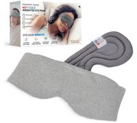 SHARPER IMAGE Weighted Hot and Cold Eye Mask, Silver/Grey