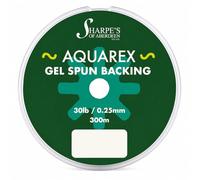 Sharpe's of Aberdeen Aquarex Gel Spun PE Micro Backing Line 30lb - 300M Ultra Thin High Strength Fly Fishing Backing, Smooth SST Finish, Increased Reel Capacity